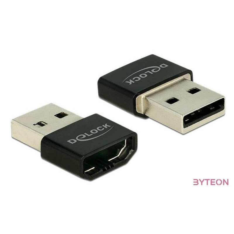 DeLock Adapter HDMI-A female  USB Type-A male Black