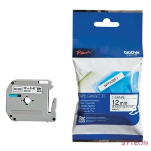 Brother M-K231BZ Black on White (12mm) 8m