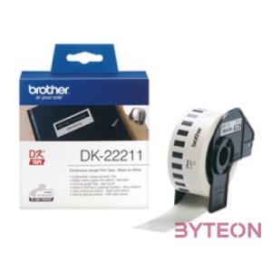 Brother DK-22211 folytonos szalagcímke 29mm x 15,24m öntapadós White