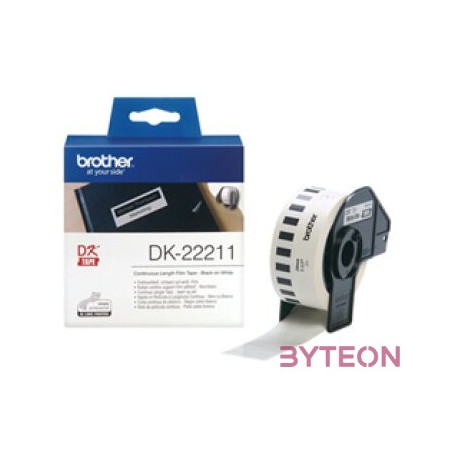 Brother DK-22211 folytonos szalagcímke 29mm x 15,24m öntapadós White