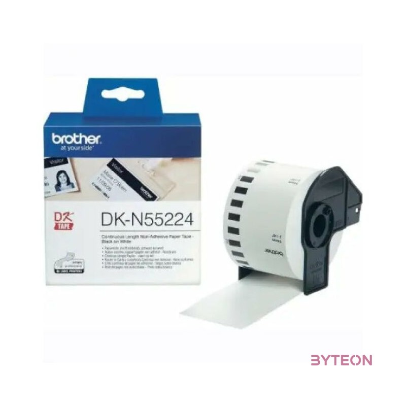 Brother DK-N55224 54mmx30,48m Withe papírszalag nem öntapadós