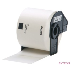 Brother DK-11202 elővágott öntapadós címke 300db,tekercs 62mm x 100mm White