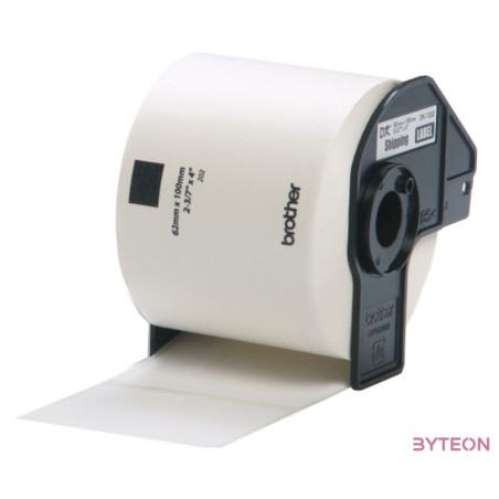 Brother DK-11202 elővágott öntapadós címke 300db,tekercs 62mm x 100mm White