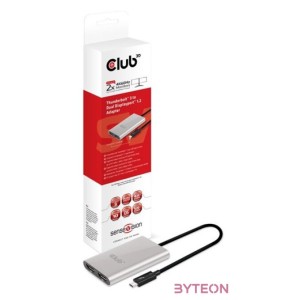 Club3D SenseVision Thunderbolt 3 to Displayport 1.2 Dual Monitor