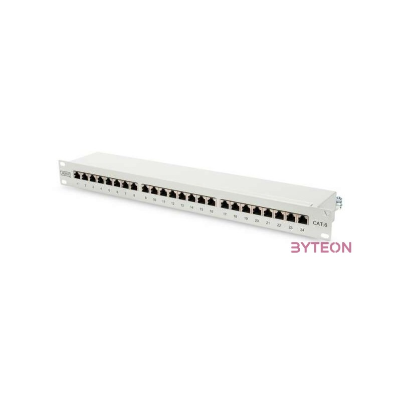 Digitus CAT6 24-port Patch Panel Shielded Class E RAL 7035 Grey
