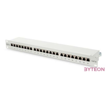 Digitus CAT6 24-port Patch Panel Shielded Class E RAL 7035 Grey