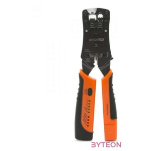 Handy Krimpelő, 6P, 8P racsnis, kábelteszter