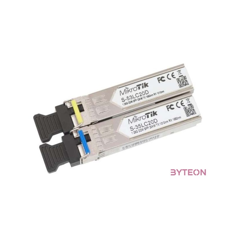 Mikrotik S-3553LC20D Two SFP (1.25G) module kit single mode