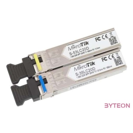 Mikrotik S-3553LC20D Two SFP (1.25G) module kit single mode