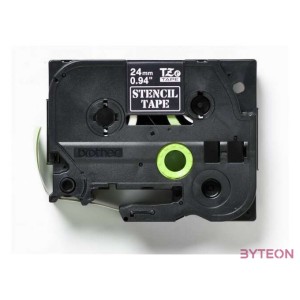 Brother STE-151 stencil P-touch szalag (24mm) Black on White 3m