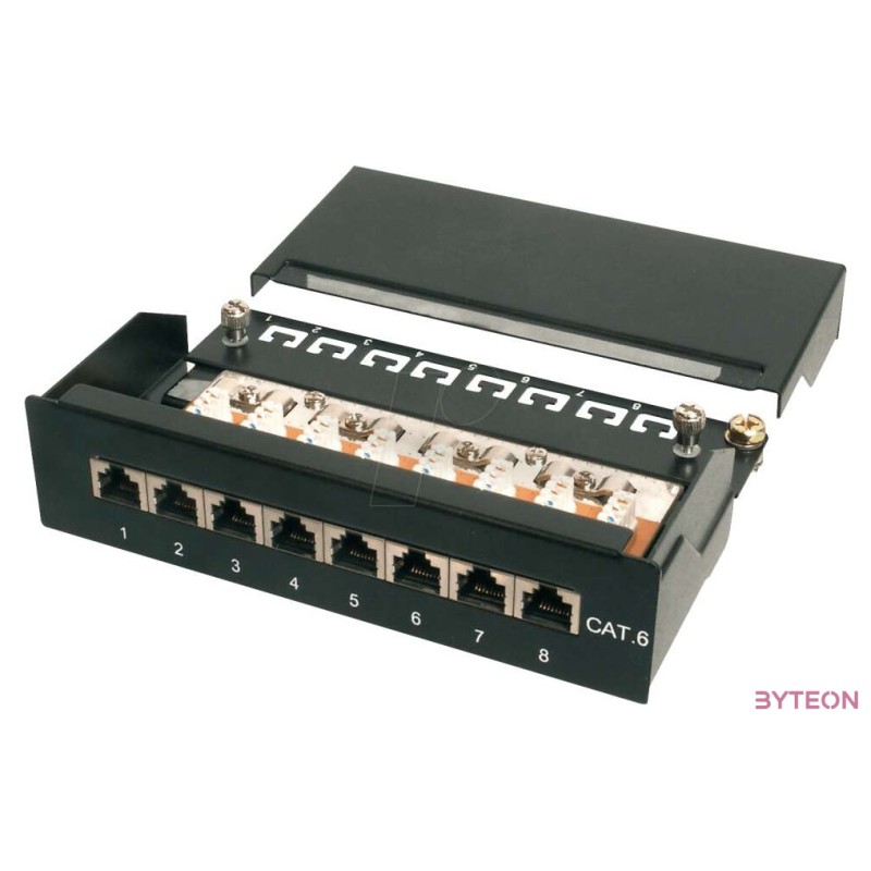 Digitus Desktop CAT6 8 -port Patch Panel Shielded Class E RAL 9005 Black