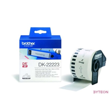 Brother DK-22223 folytonos szalagcímke 50mm x 30,48m öntapadós White