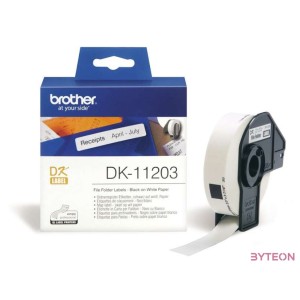 Brother DK-11203 elővágott öntapadós címke 300db,tekercs 17mm x 87mm White