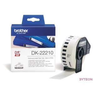 Brother DK-22210 folytonos szalagcímke 29mm x 30,48m öntapadós White
