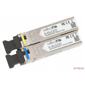 Mikrotik S-3553LC20D Two SFP (1.25G) module kit single mode