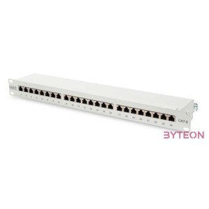 Digitus CAT6 24-port Patch Panel Shielded Class E RAL 7035 Grey
