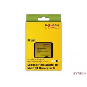 DeLock Compact Flash Adapter for Micro SD Memory Cards