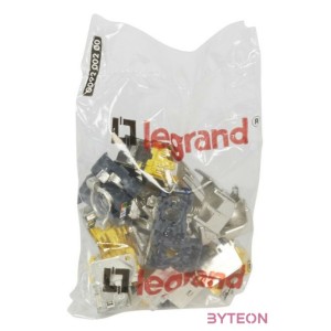 Legrand RJ45 Keystone port Cat6A árnyékolt (STP) LCS2 gyorscsatlakozós 180° 500 Mhz 10xGigabit