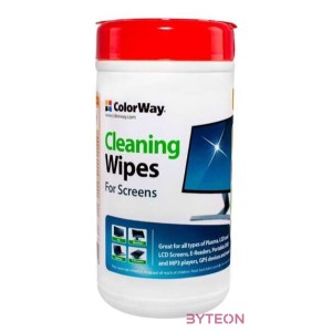 ColorWay LCD,TFT 100db nedves tisztító kendő