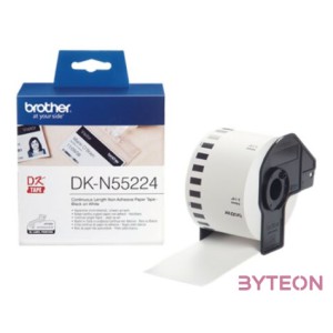 Brother DK-N55224 54mmx30,48m Withe papírszalag nem öntapadós
