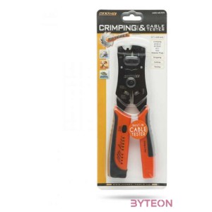 Handy Krimpelő, 6P, 8P racsnis, kábelteszter