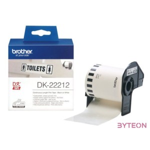Brother DK-22212 folytonos szalagcímke 62mm x 15,24m öntapadós White