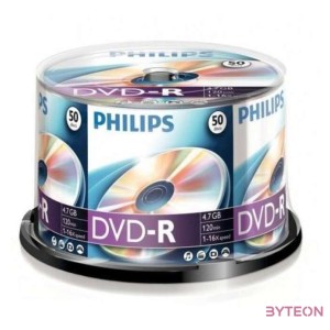 Philips DVD-R47CBx50 Cake DVD-R írható DVD lemez 4,7GB 50db