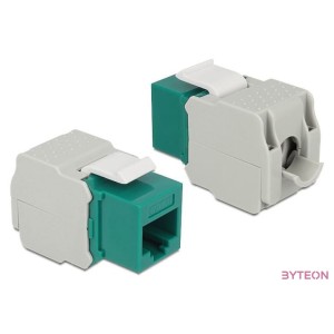 LAN Delock 86349 Keystone modul RJ45 aljzat - LSA Cat6 UTP - Zöld
