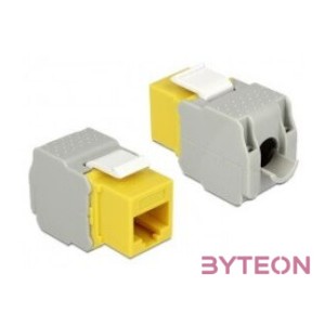 LAN Delock 86345 Keystone modul RJ45 anya  LSA Cat6 UTP - Sárga