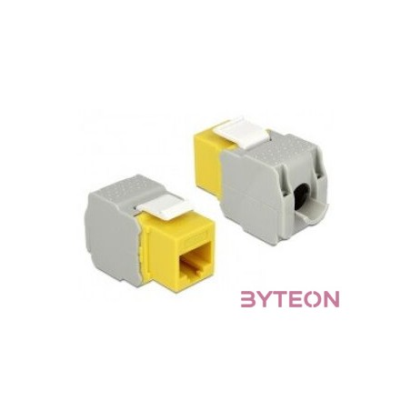 LAN Delock 86345 Keystone modul RJ45 anya  LSA Cat6 UTP - Sárga