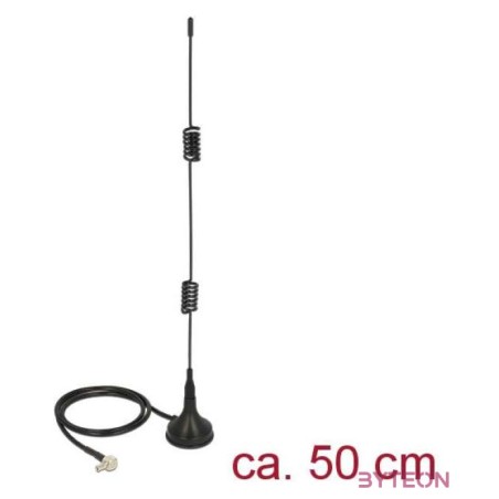 ADA Delock 12480 TS-9 plug 2-3dBi mindenirányú mágneses talpú fix LTE antenna - Fekete