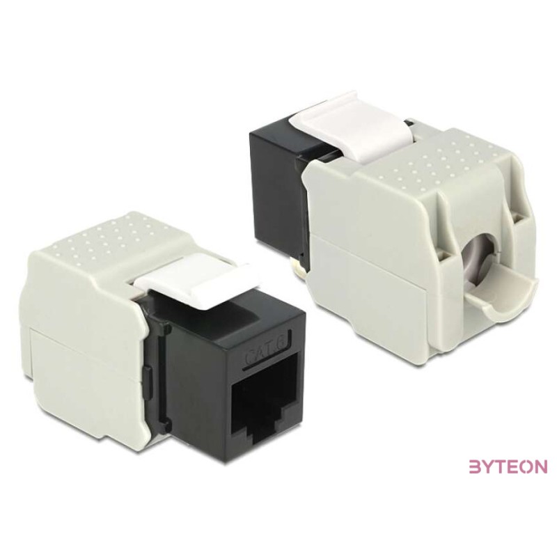 LAN Delock 86340 Keystone modul RJ45 anya  LSA Cat6 UTP - Fekete