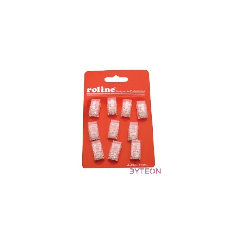 LAN Roline UTP Cat6 RJ45 8P8C dugó - 10db,cs