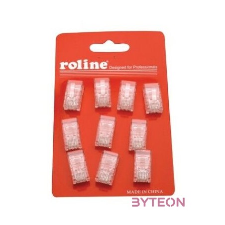 LAN Roline UTP Cat6 RJ45 8P8C dugó - 10db,cs