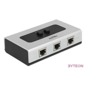 LAN Delock 87673 manuális, kétirányú RJ45 kapcsoló 10,100,1000Mb,s 2porttal