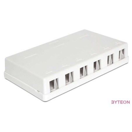 LAN Delock 86227 Keystone falra szerelhető doboz - 6portos