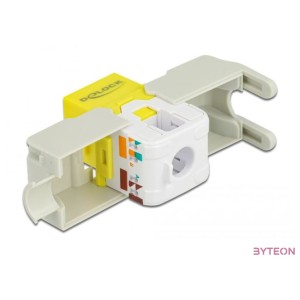 LAN Delock 86345 Keystone modul RJ45 anya  LSA Cat6 UTP - Sárga