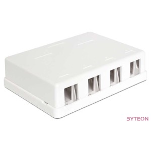 LAN Delock 86208 Keystone 4 portos falra szerelhető doboz