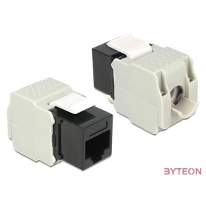 LAN Delock 86340 Keystone modul RJ45 anya  LSA Cat6 UTP - Fekete