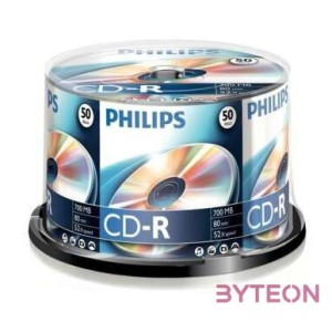 Philips CD-R80CBx50 cake CD-R írható CD lemez 700MB 50db