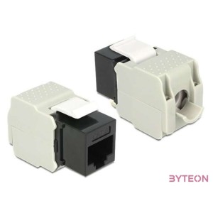 LAN Delock 86340 Keystone modul RJ45 anya  LSA Cat6 UTP - Fekete