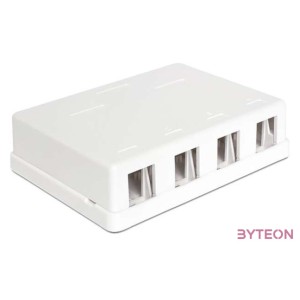 LAN Delock 86208 Keystone 4 portos falra szerelhető doboz