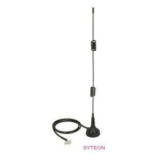 ADA Delock 12480 TS-9 plug 2-3dBi mindenirányú mágneses talpú fix LTE antenna - Fekete