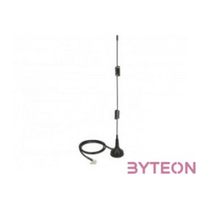 ADA Delock 12480 TS-9 plug 2-3dBi mindenirányú mágneses talpú fix LTE antenna - Fekete