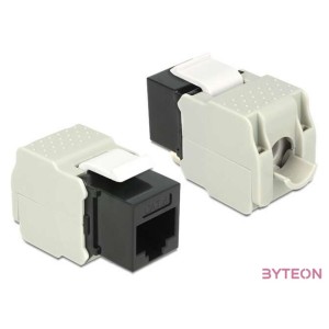 LAN Delock 86340 Keystone modul RJ45 anya  LSA Cat6 UTP - Fekete