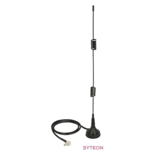 ADA Delock 12480 TS-9 plug 2-3dBi mindenirányú mágneses talpú fix LTE antenna - Fekete