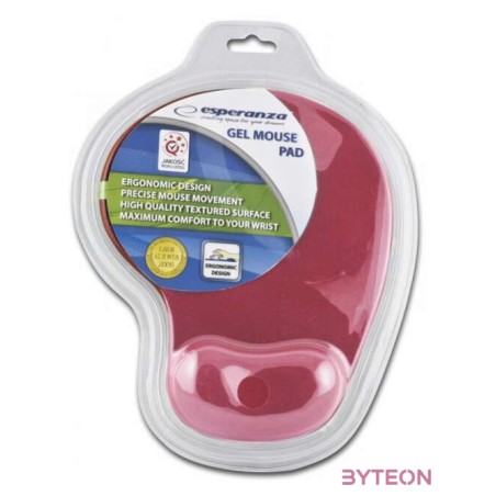 Esperanza Zselés egérpad piros