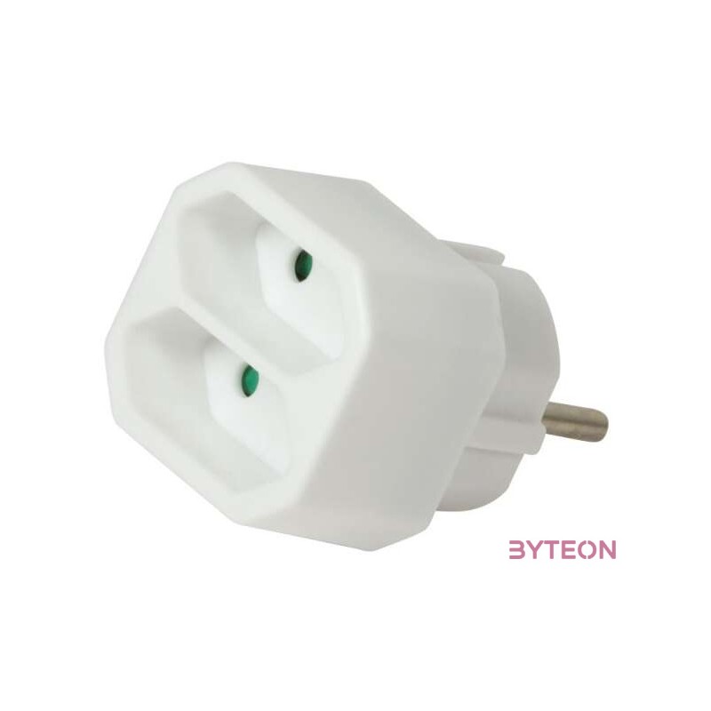 LogiLink Socket Adapter, 2x Euro