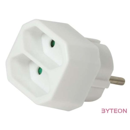 LogiLink Socket Adapter, 2x Euro