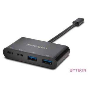 Kensington CH1000 4-portos USB-C USB3.0 hub fekete